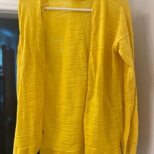 LOFT Sunny Yellow Knit Cardigan